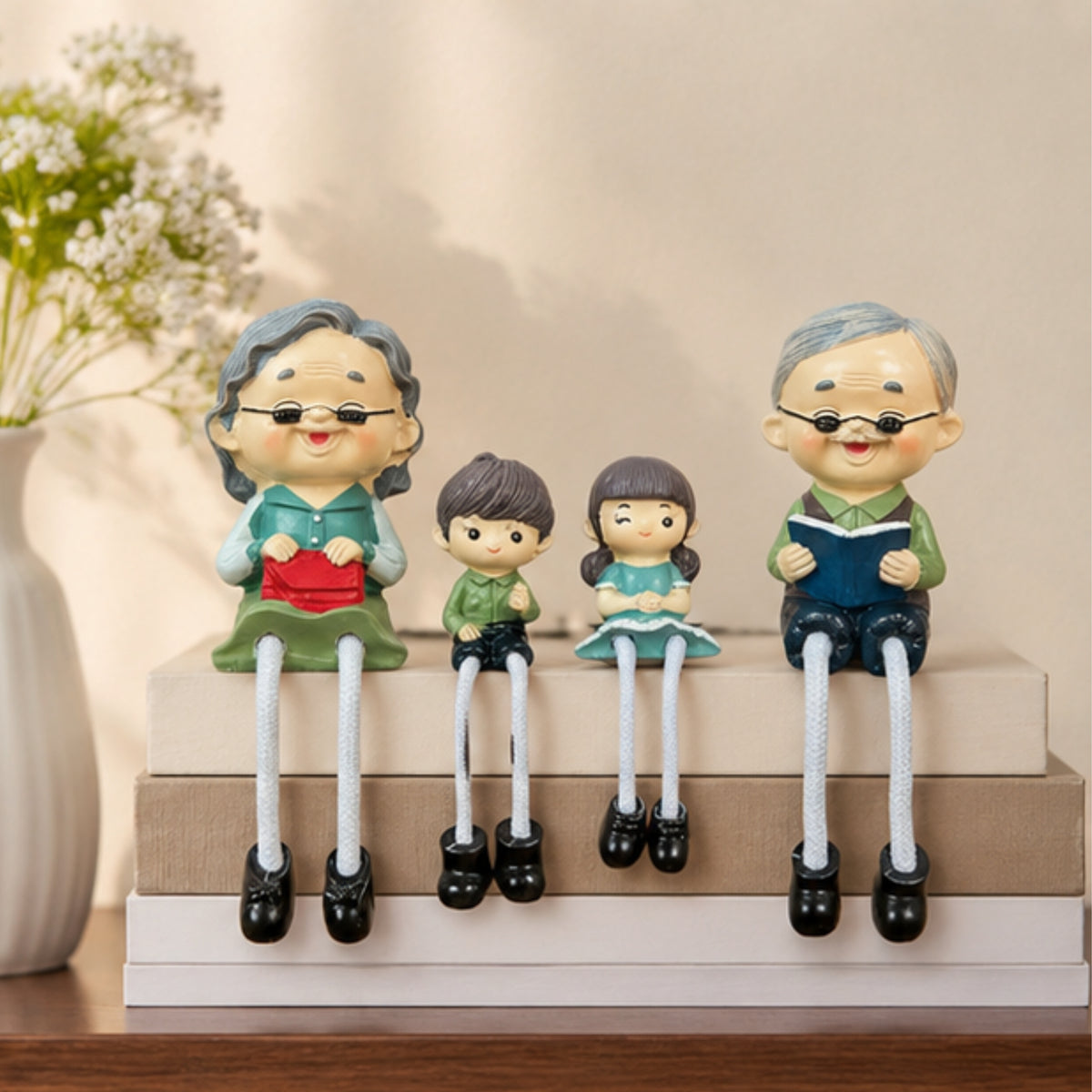 4-Piece Grandparents & Grandkids Shelf Sitter