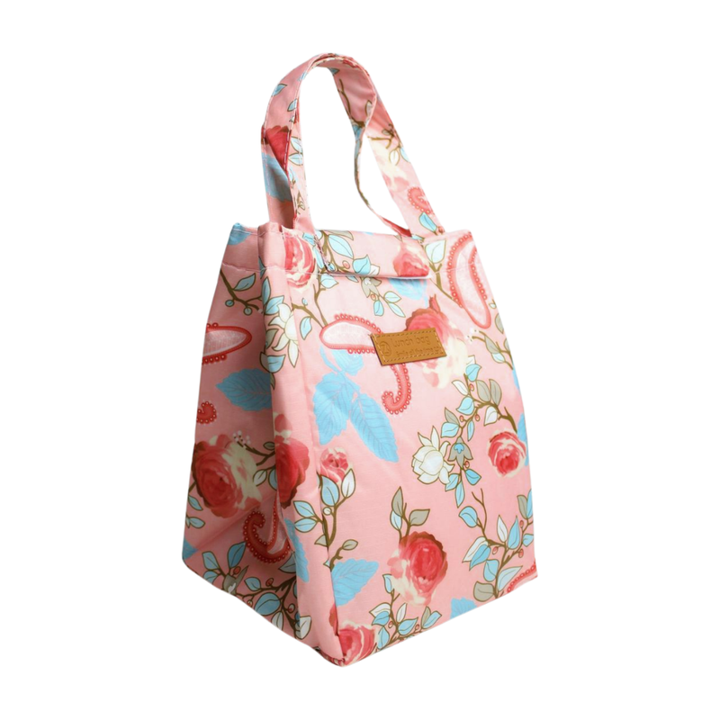 Canvas Tote Lunch Bag - Baby Pink