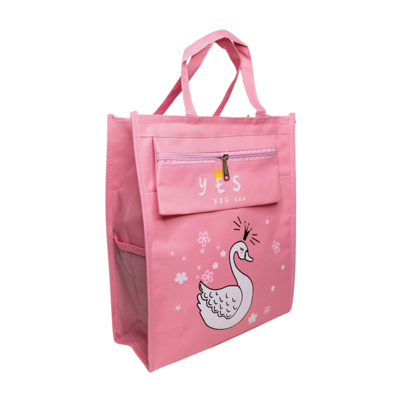 Kids Tuition Tote Bag - Pink