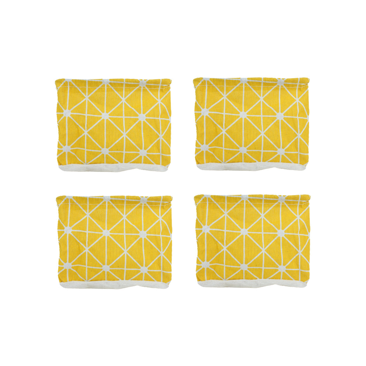 Foldable Cloth Storage Box - Yellow