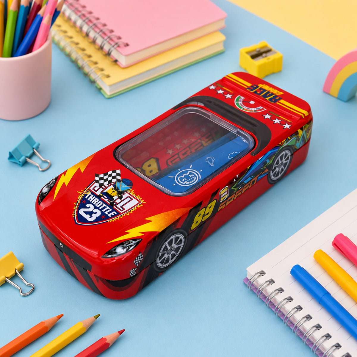 Zoom Racer 3D Pencil Box