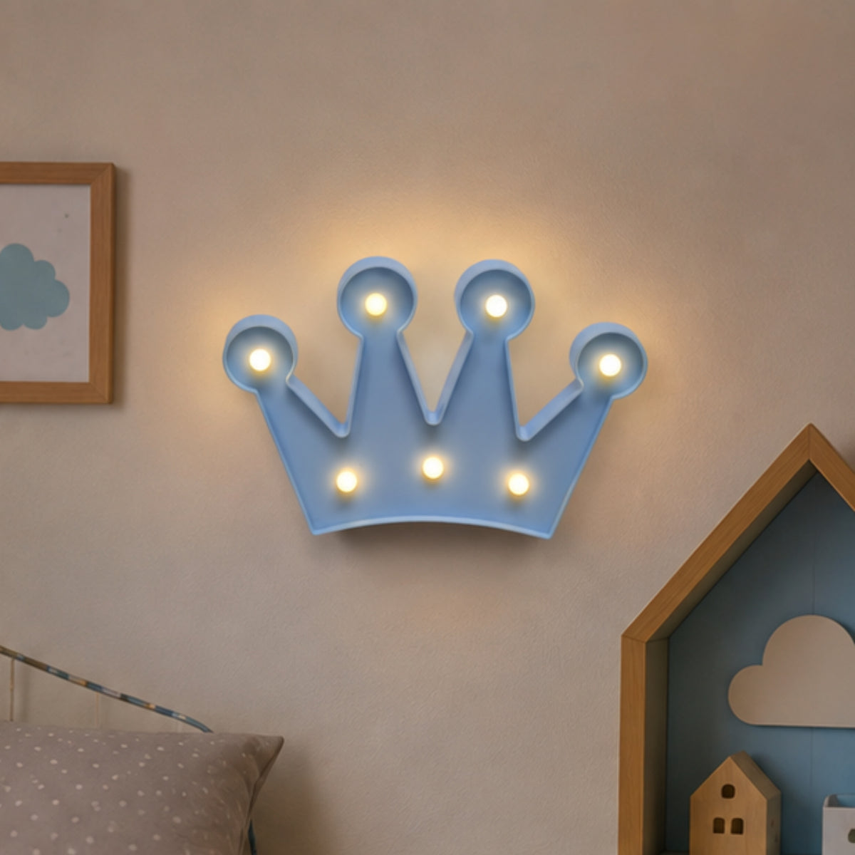 Crown LED wall Light-Blue