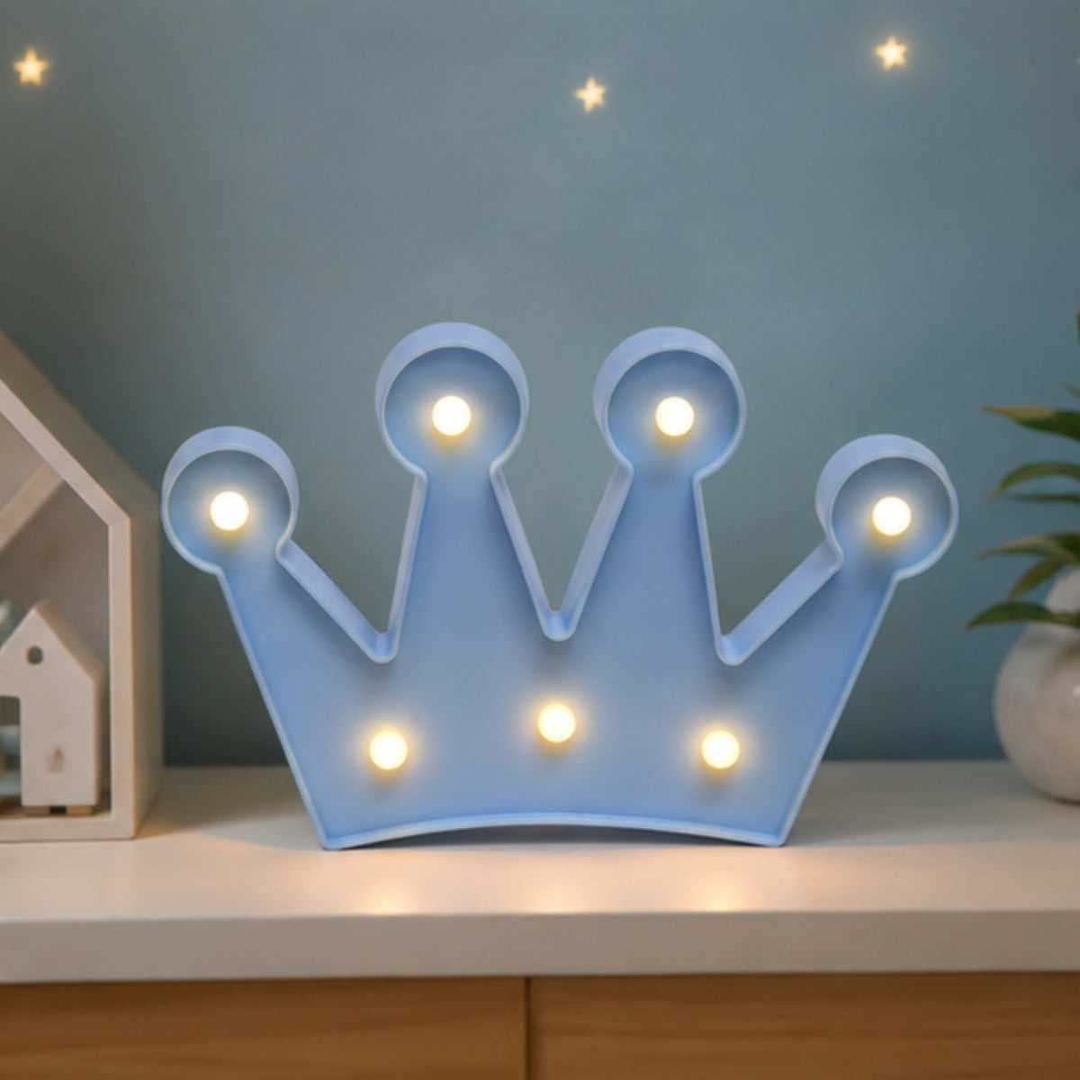 Crown LED wall Light-Blue