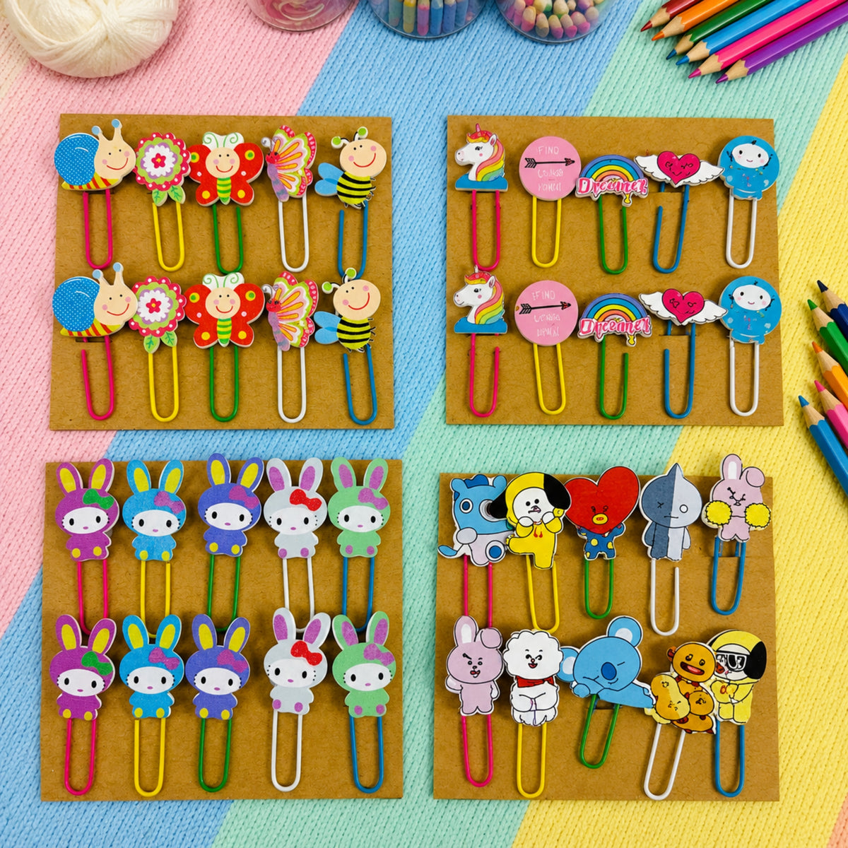 Decorative Paper Clips Set