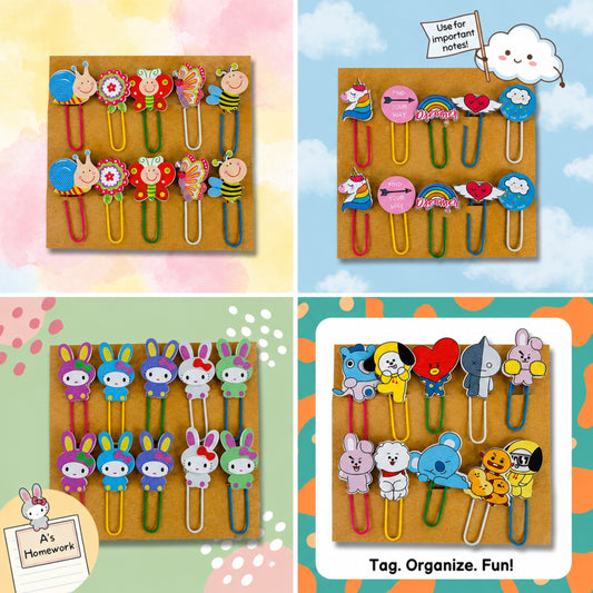 Decorative Paper Clips Set