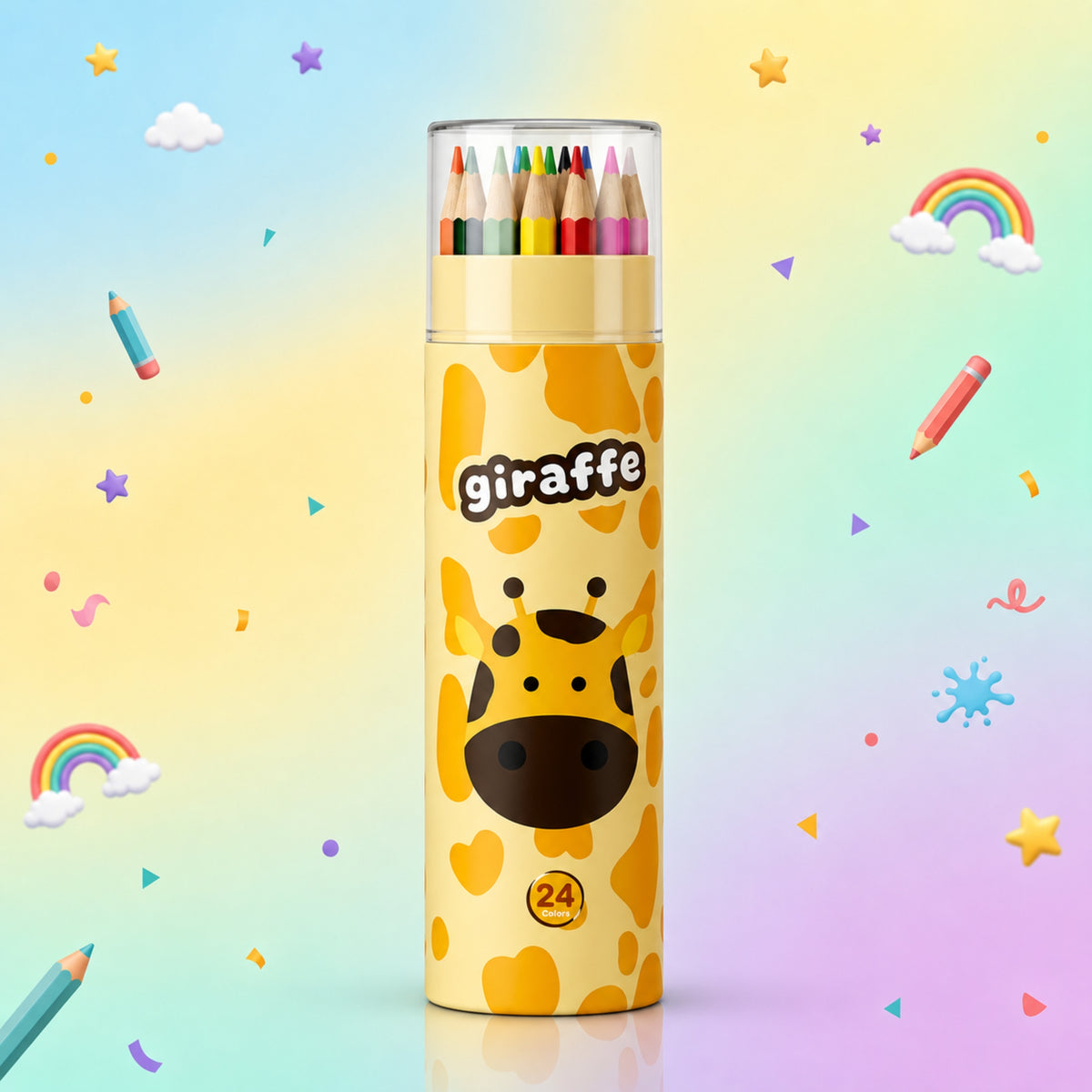 Rainbow Pencil Set - 24 Colours