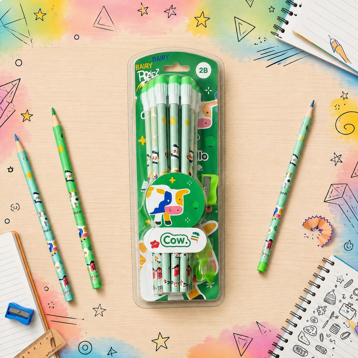 Doodle Pencil Set of 12