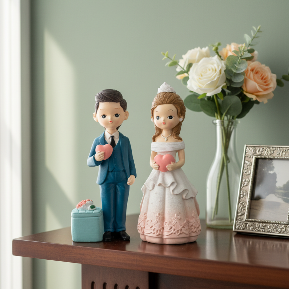 "Together Forever" Wedding Couple Figurine Set