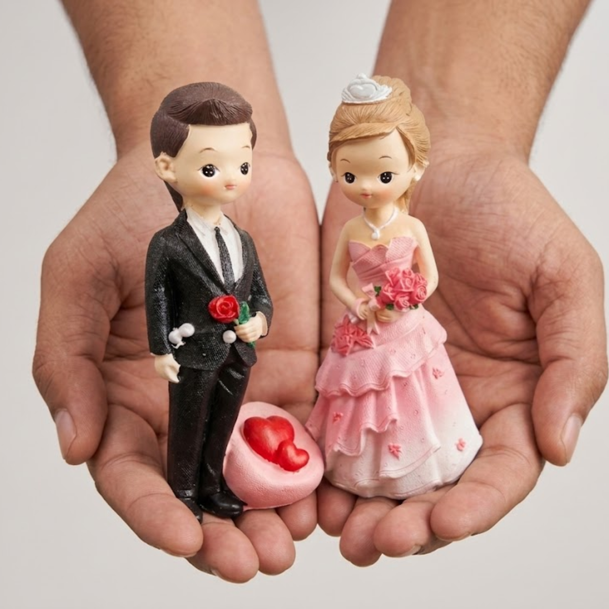 Romantic Marriage Couple Figurine Set