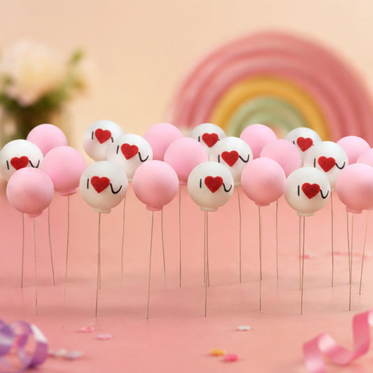 Decorative Balls Cake Topper Set