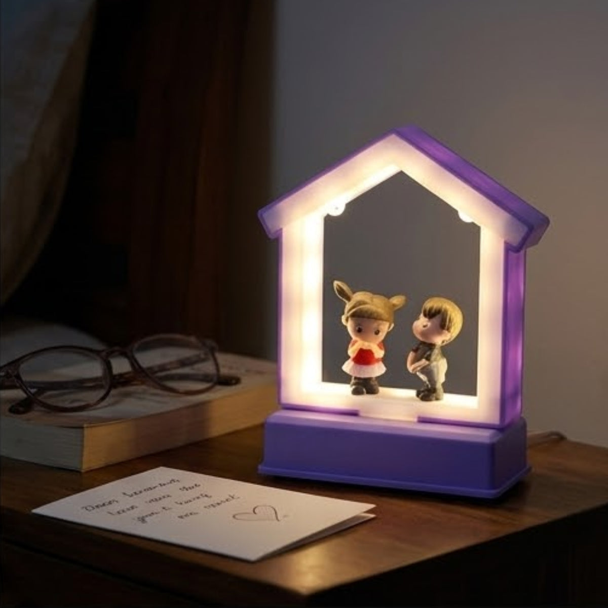 Romantic LED Frame with 3D Miniature