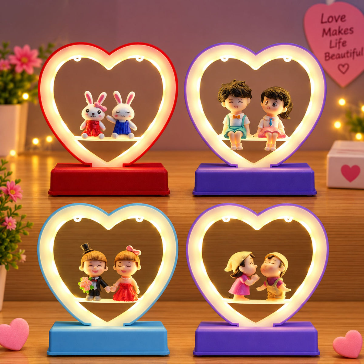 Heart-Shaped LED Light