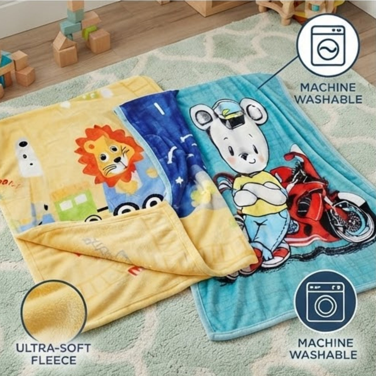 Kids Fleece Throw Blanket