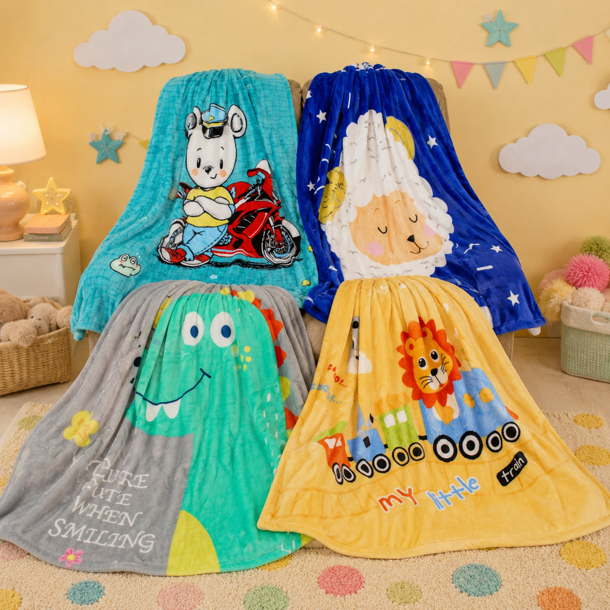 Kids Fleece Throw Blanket
