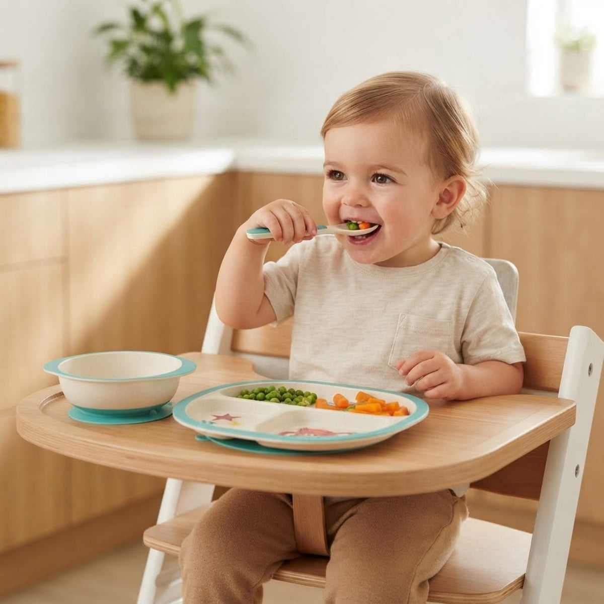 Kids Dinnerware Bamboo Fibre Set of 5