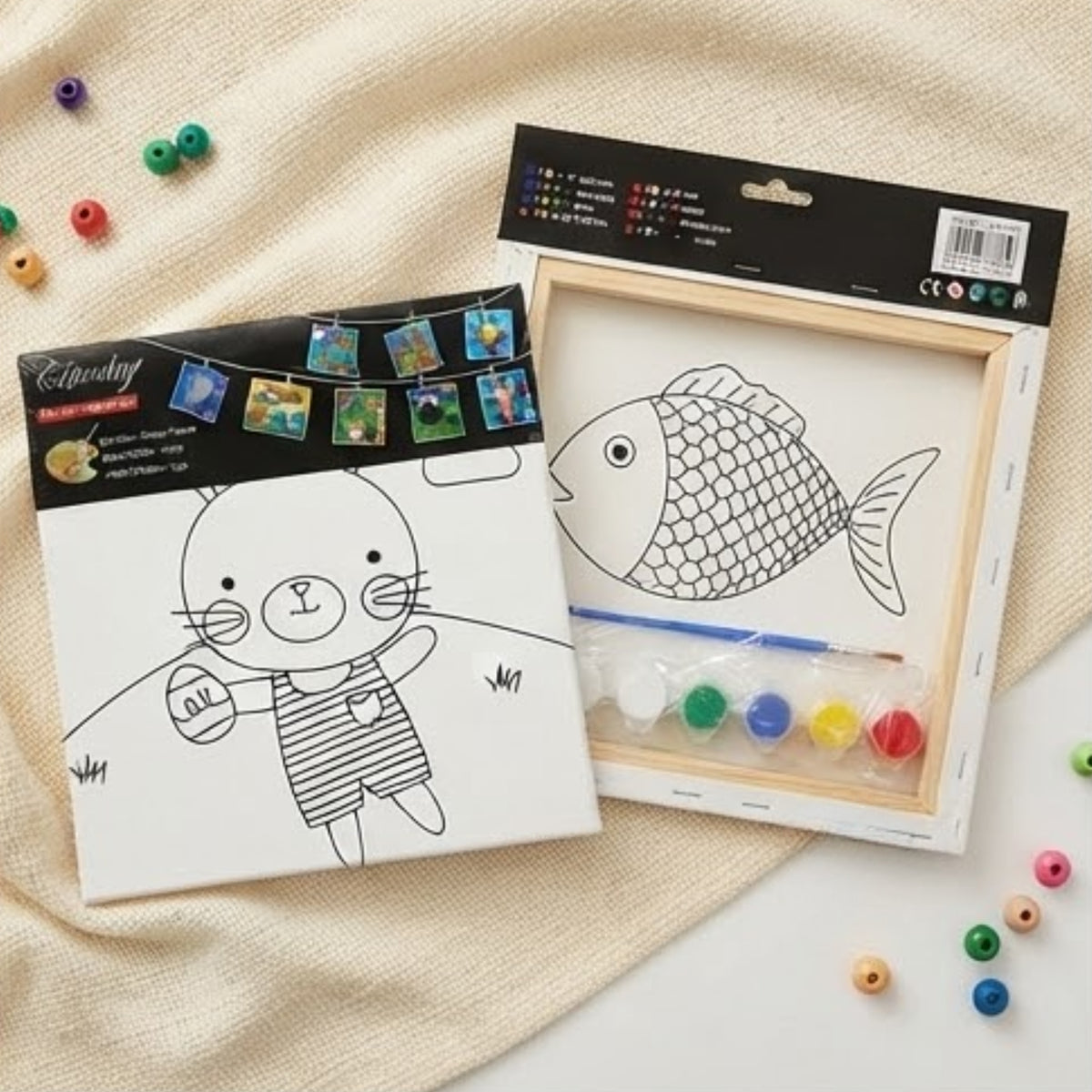 DIY Pre-Drawn Canvas Painting Kit