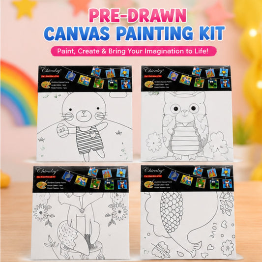 DIY Pre-Drawn Canvas Painting Kit
