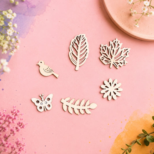 Wood Shape Charms