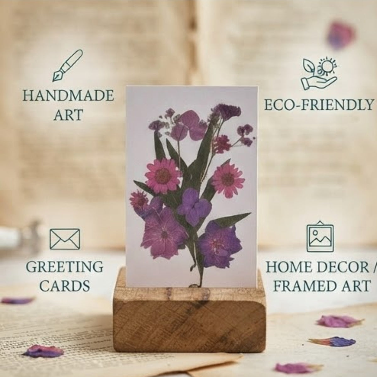 Pressed Flower Art Card Set