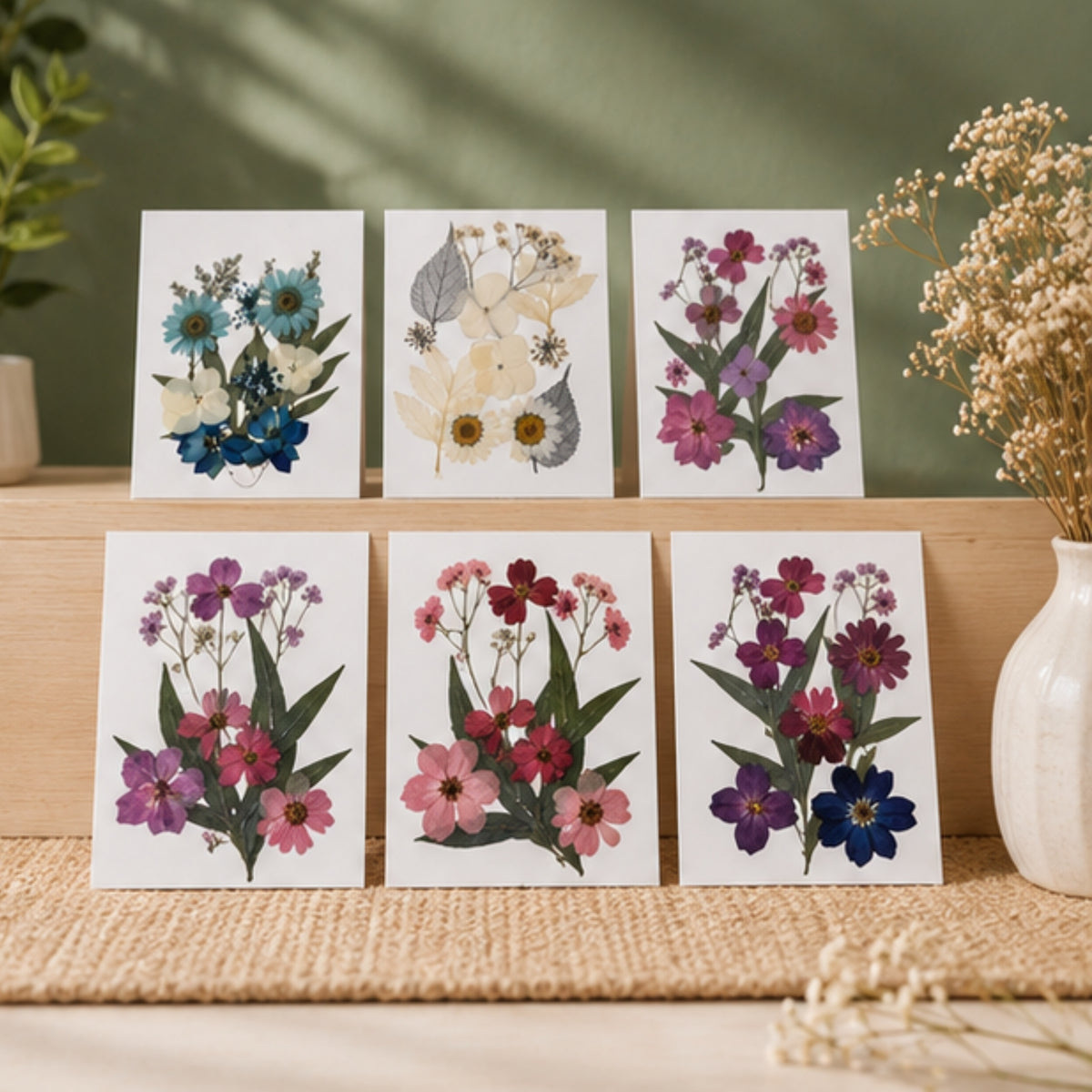 Pressed Flower Art Card Set
