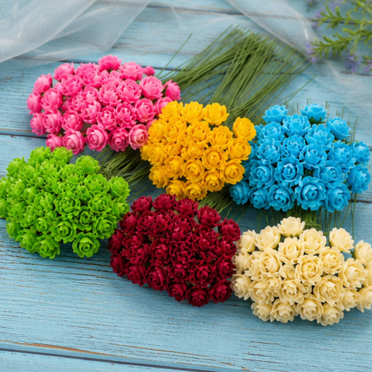 Artificial Flower with Wire Stem