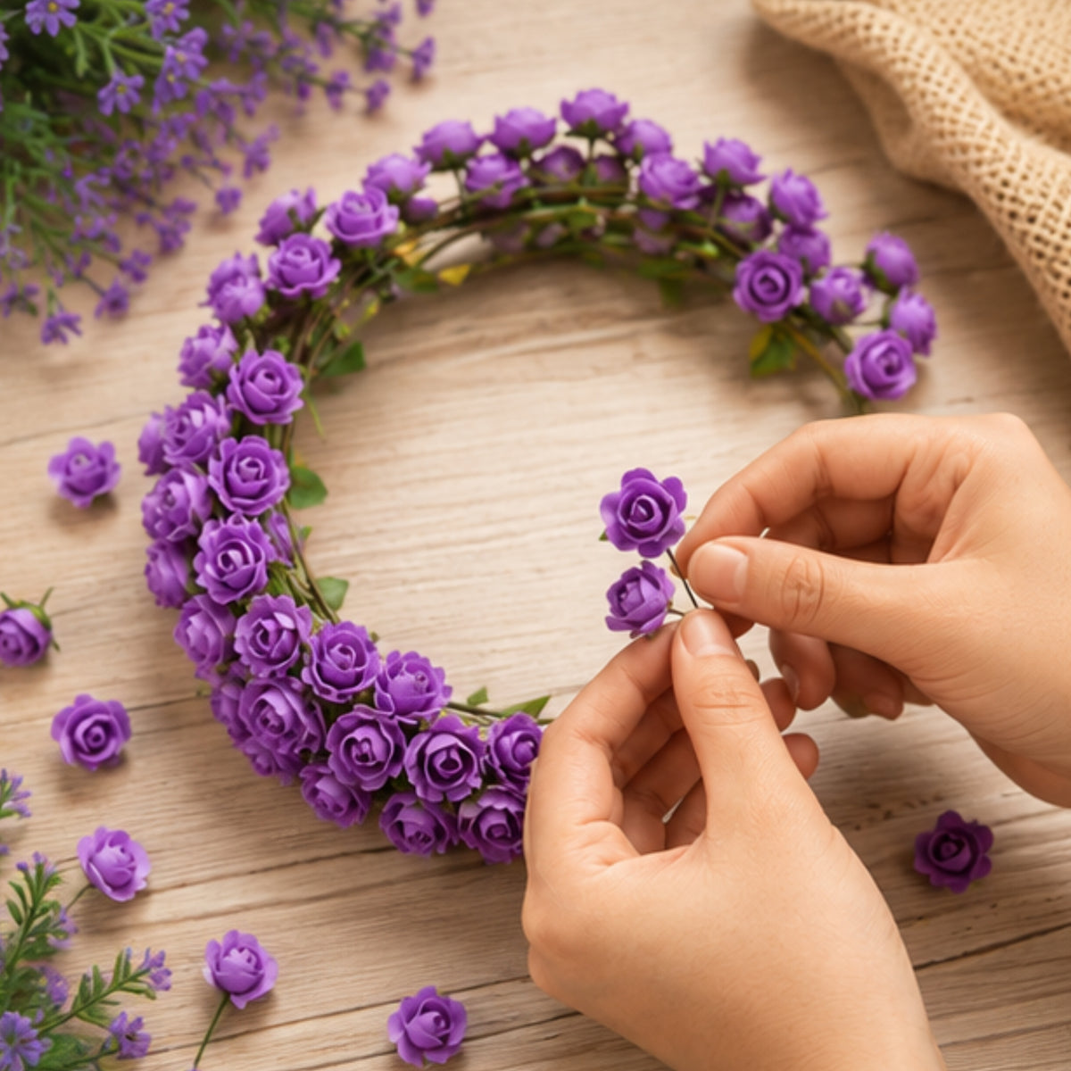 Artificial Flower with Wire Stem