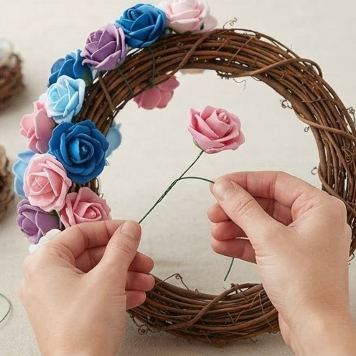 Artificial Flower with Wire Stem