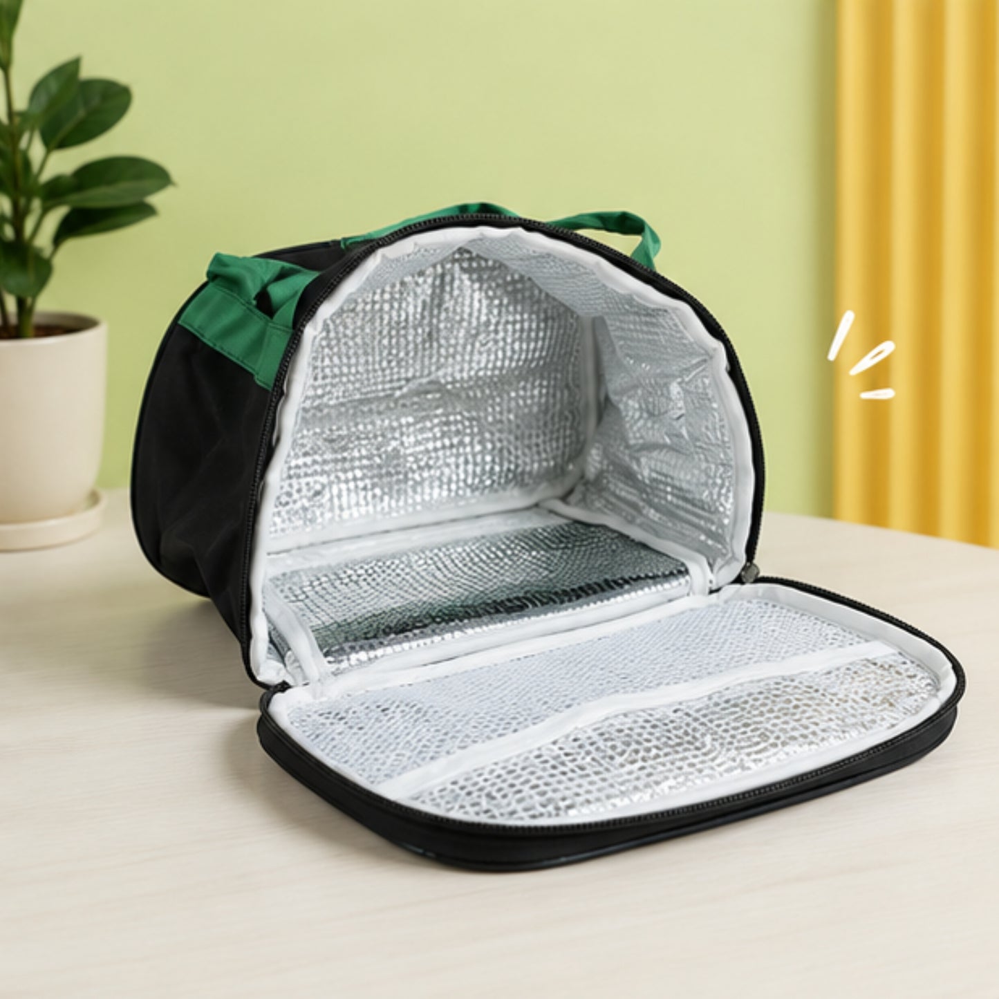 Car Print Insulated Lunch Bag