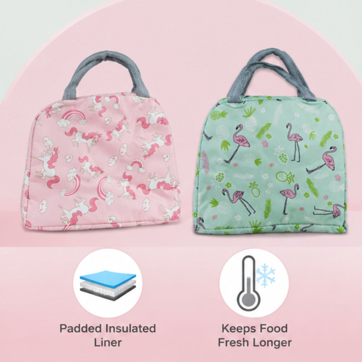 Insulated Lunch Bag with Padded Liner