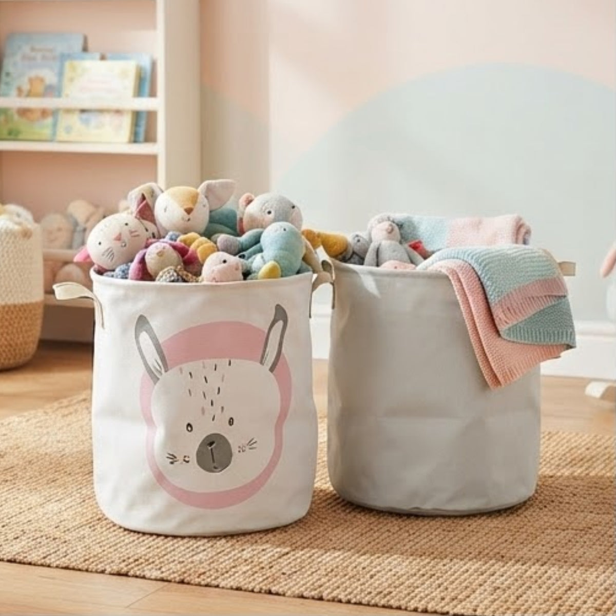 Round Laundry & Toys Basket