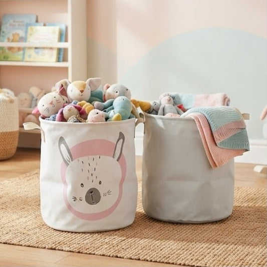 Round Laundry & Toys Basket