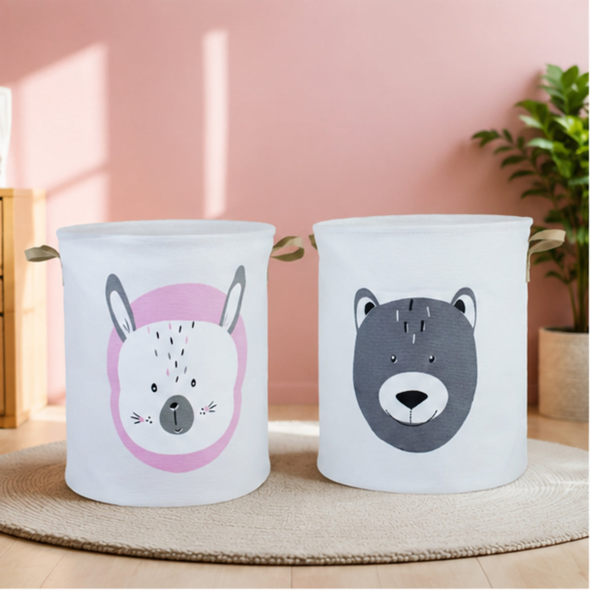 Round Laundry & Toys Basket
