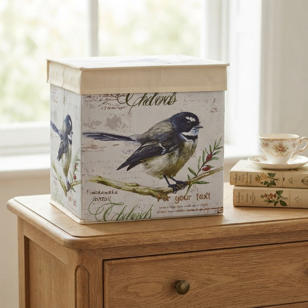 Fabric Storage Box with Lid