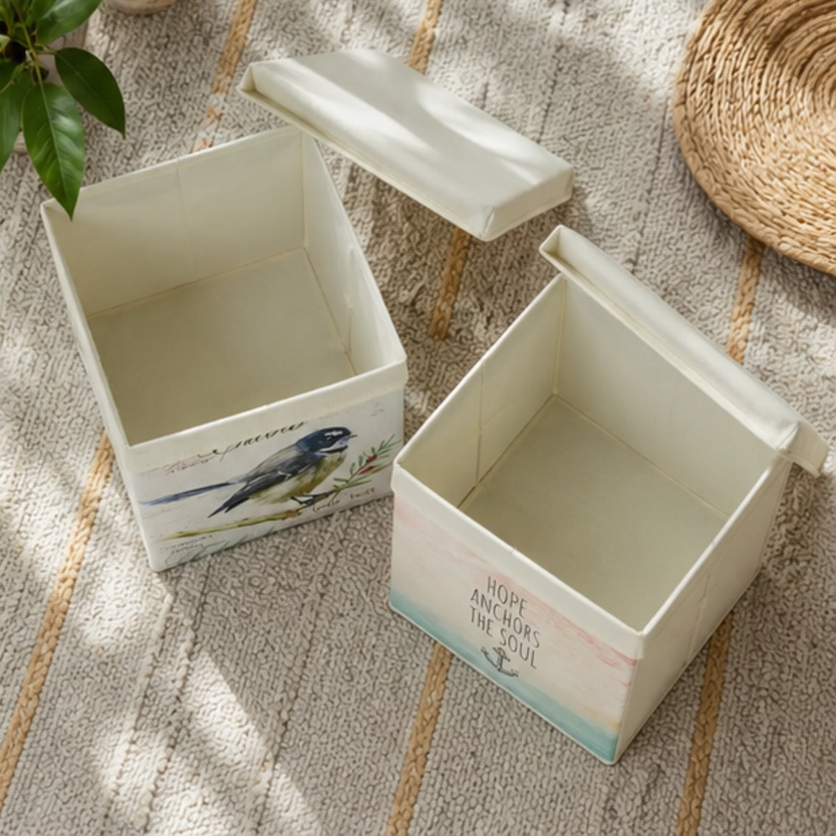 Fabric Storage Box with Lid