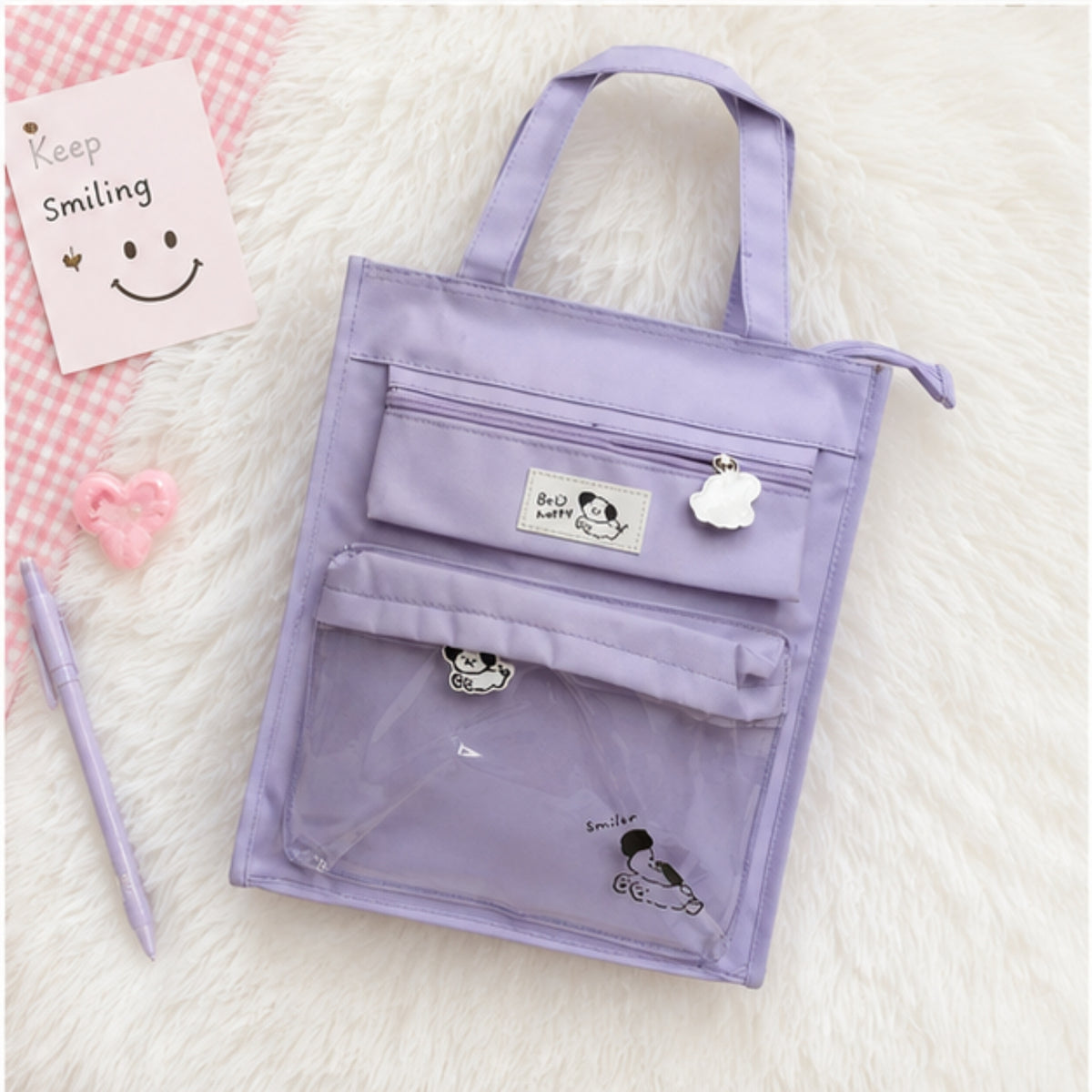 Kids Multi-Pocket Tote Bag