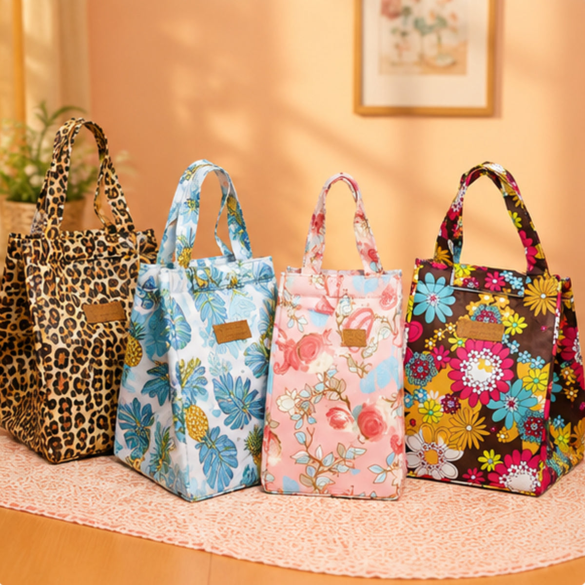 Canvas Tote Lunch Bag