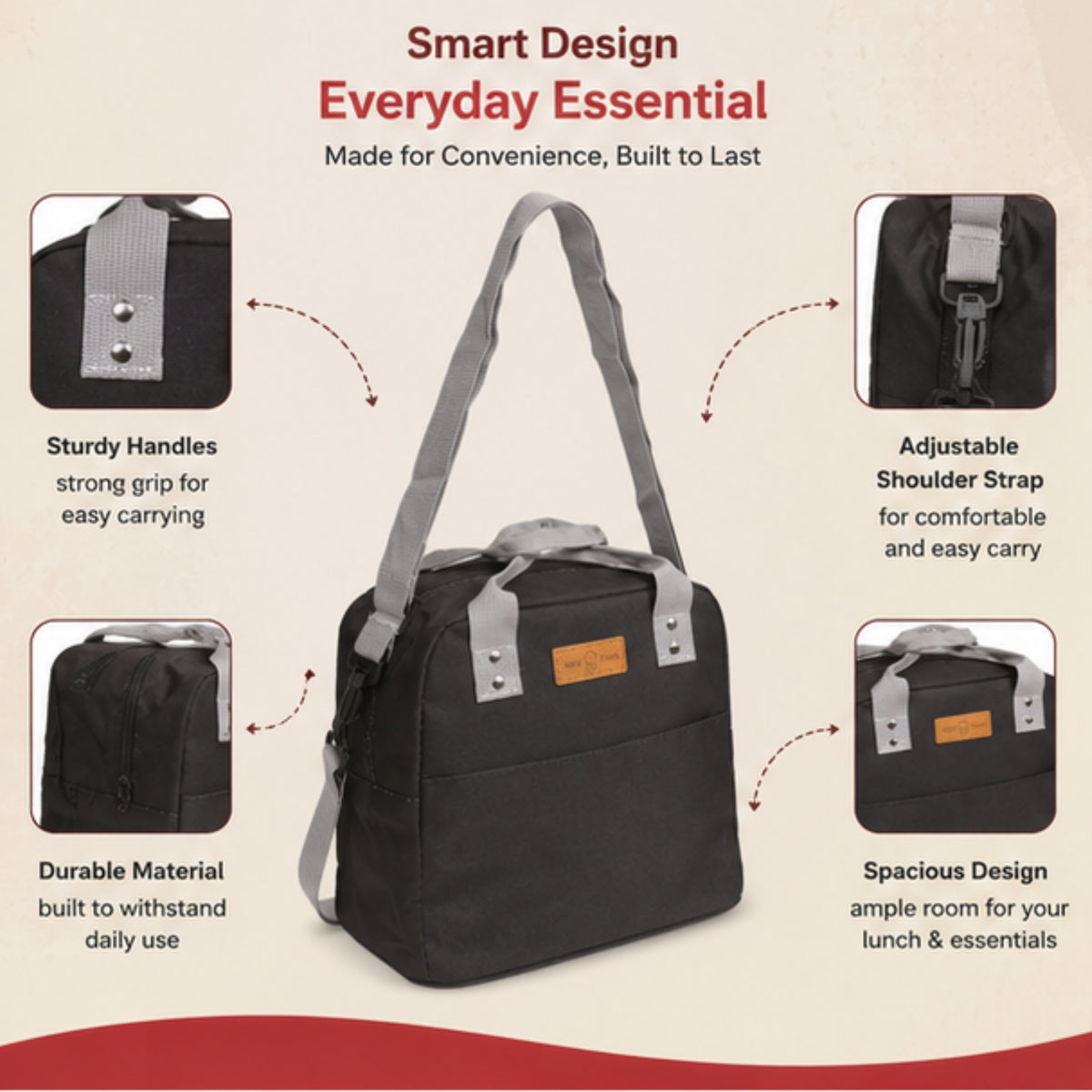 Shoulder Strap Lunch Bag