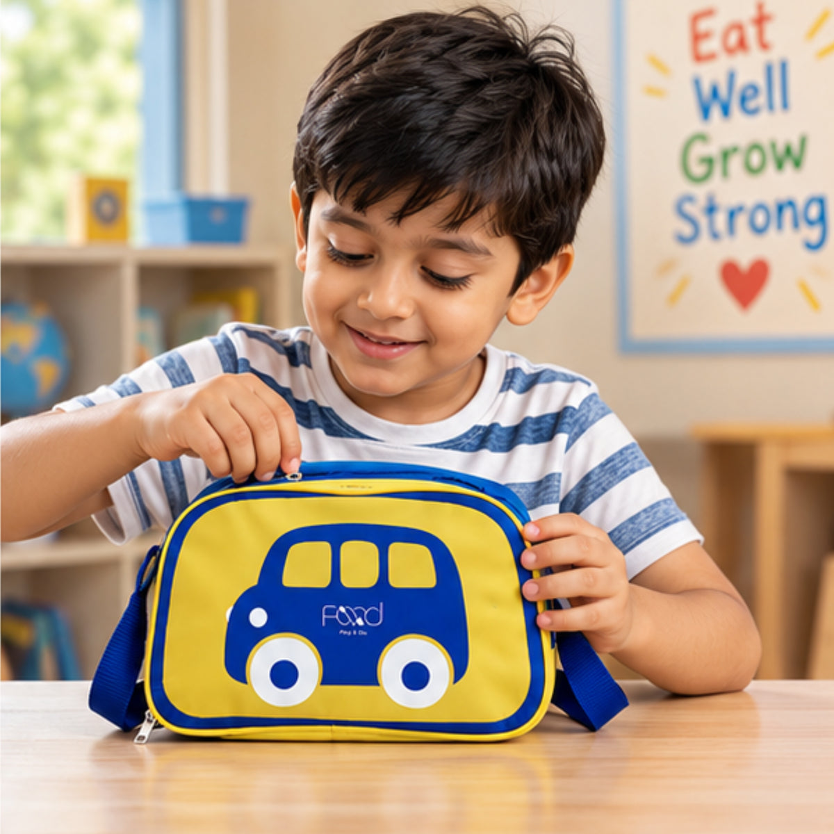 Cute Car Kids Lunch Bags (Set of 2)