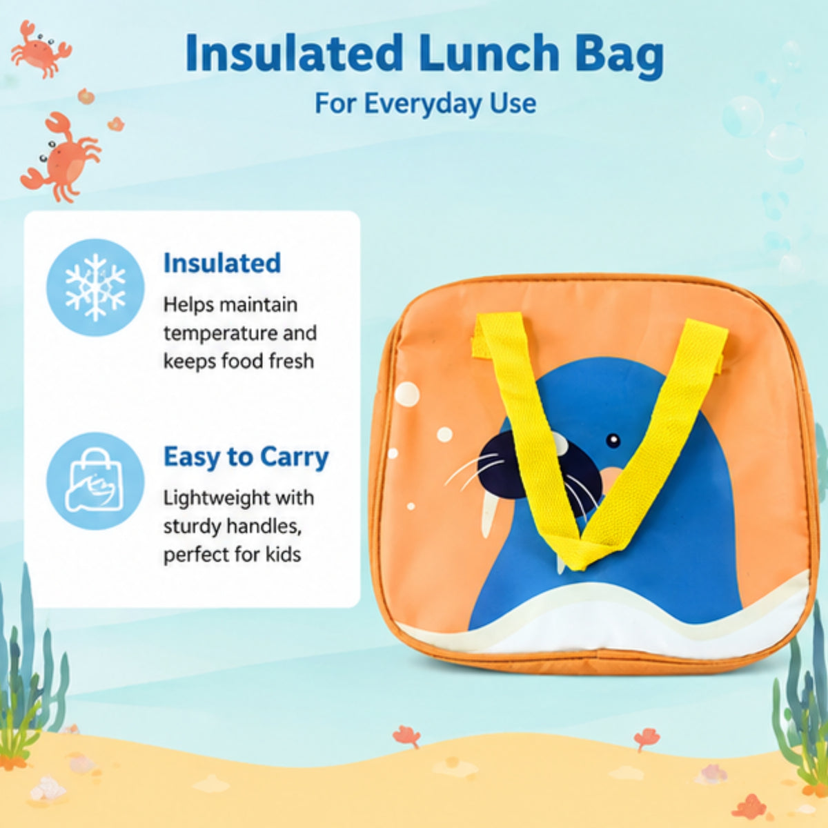 Marine Animal Kids Lunch Bag
