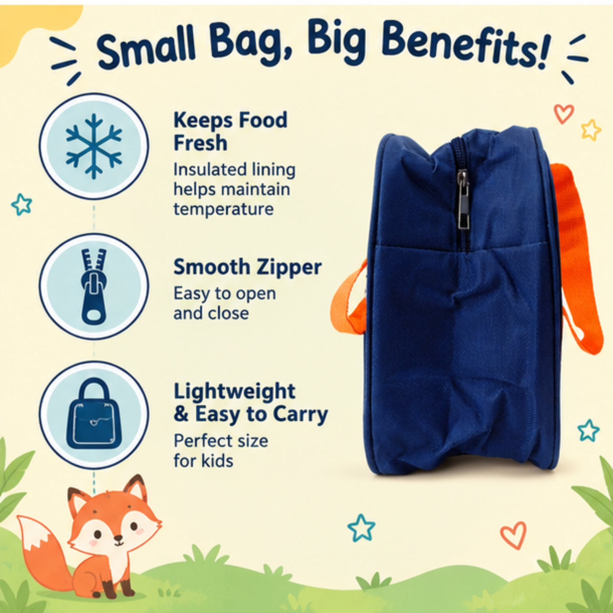 Foxy Friend Kids Lunch Bag