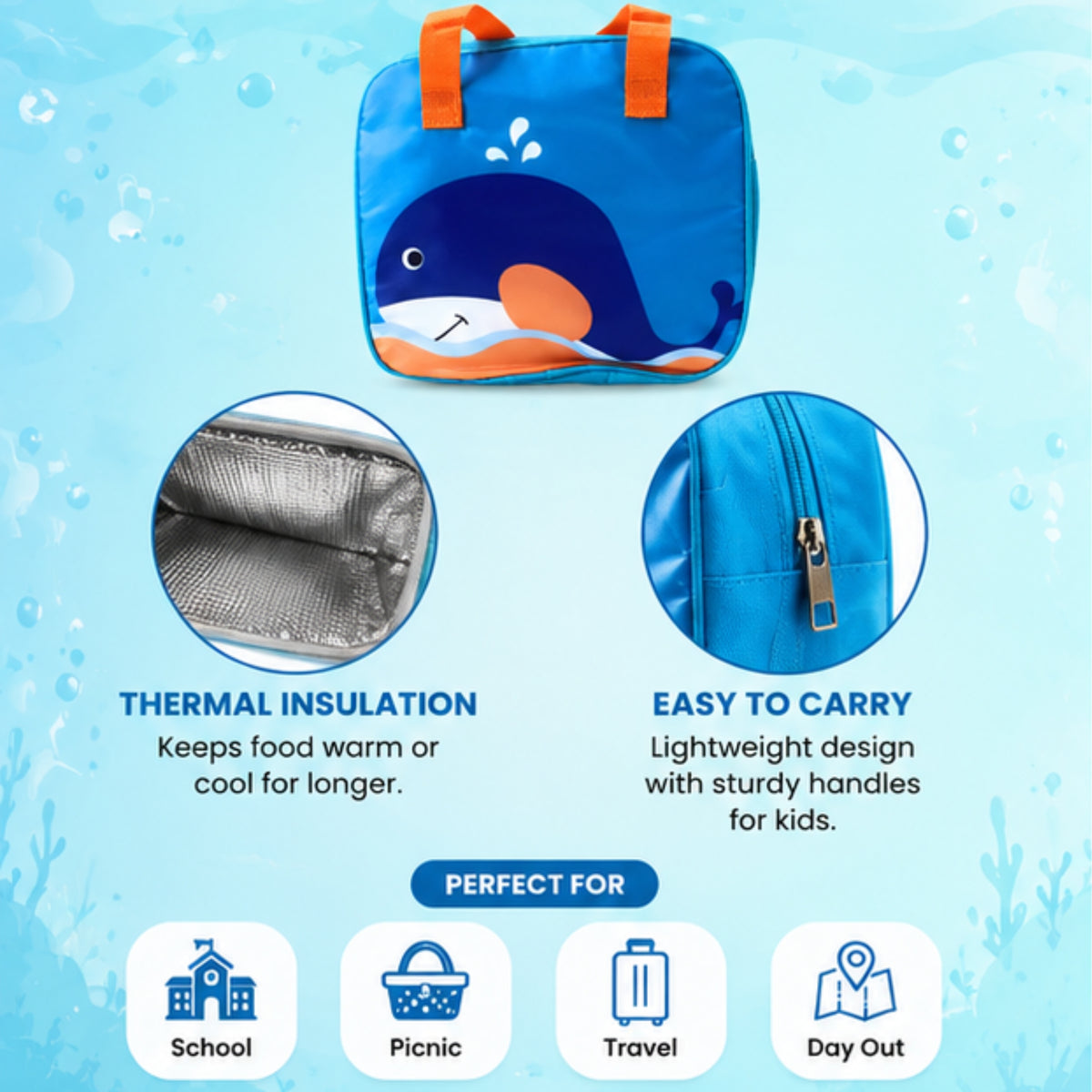 Kids Insulated Lunch Bag