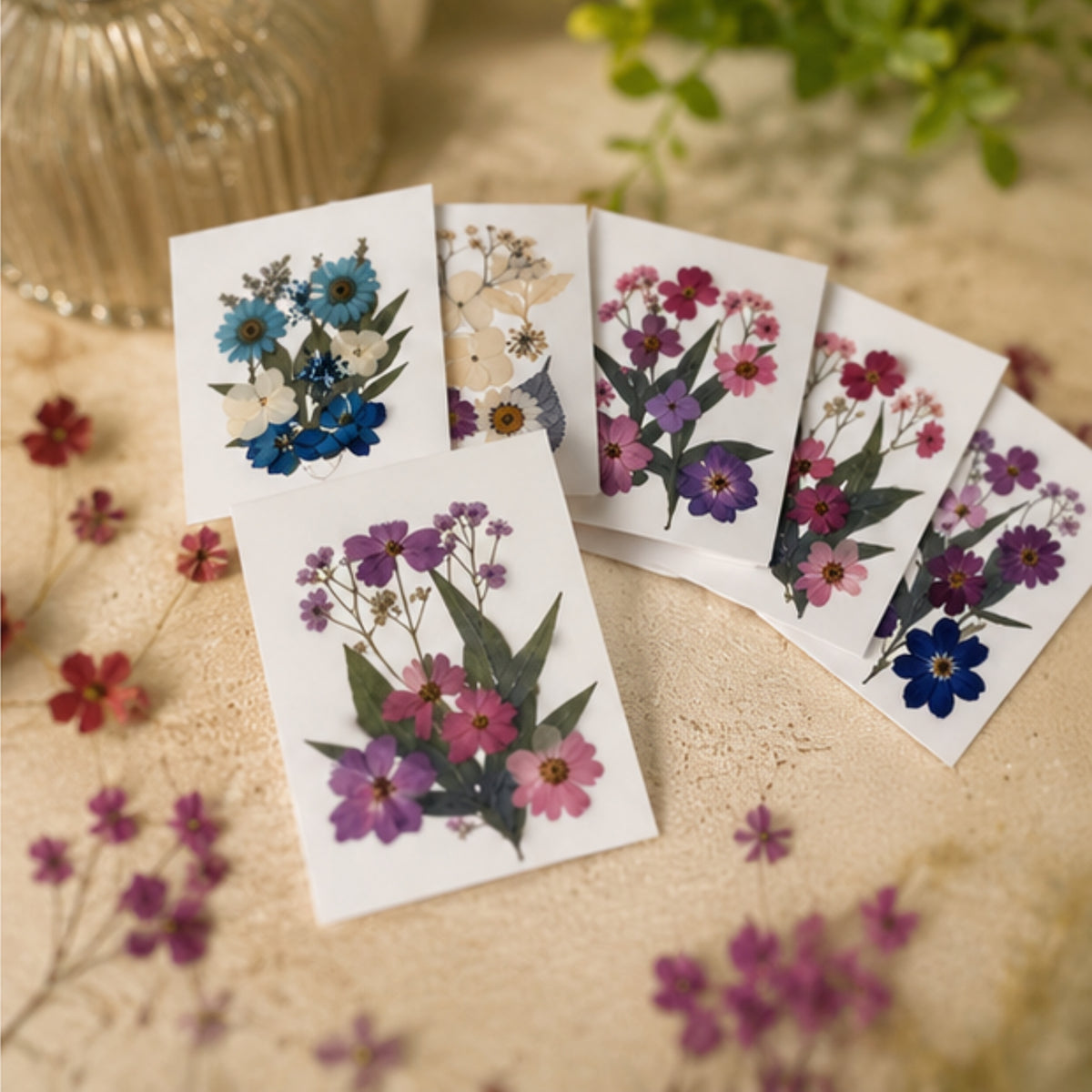 Pressed Flower Art Card Set