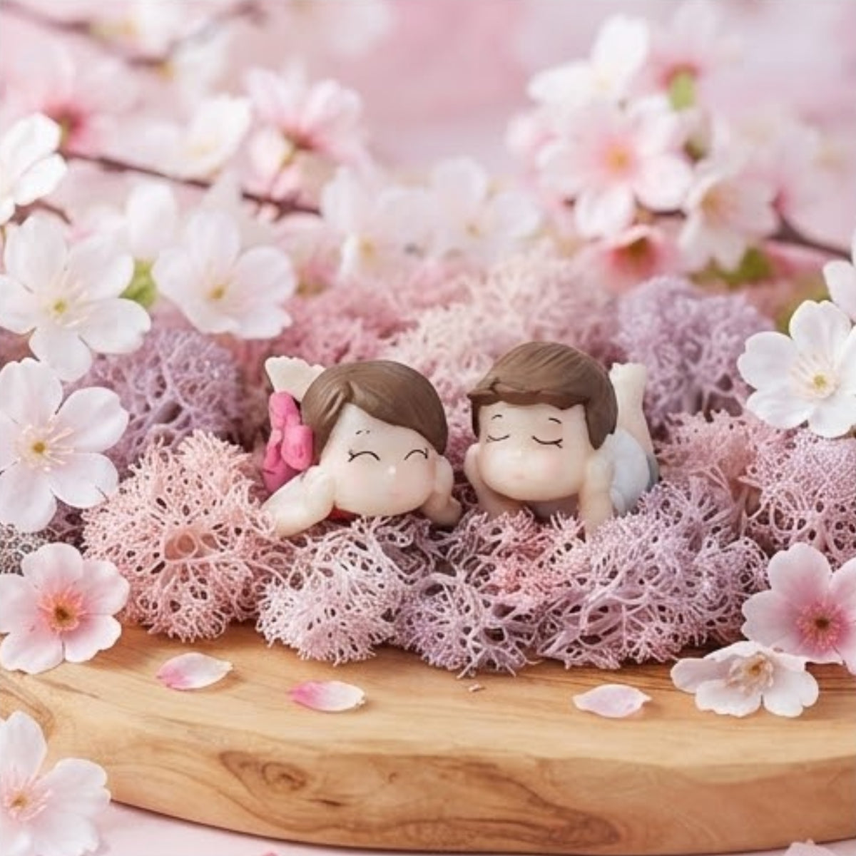 Lying Boy & Girl Couple Miniature