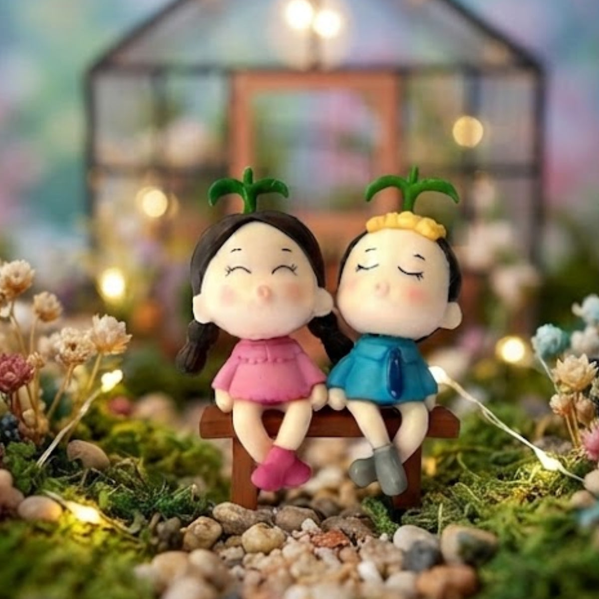 Closed Eye Couple Miniature