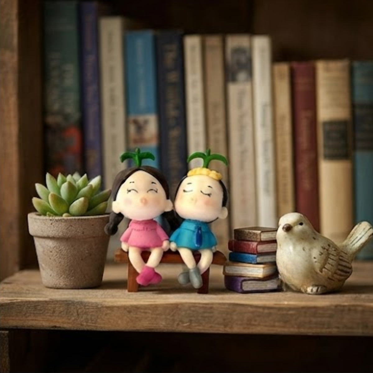 Closed Eye Couple Miniature