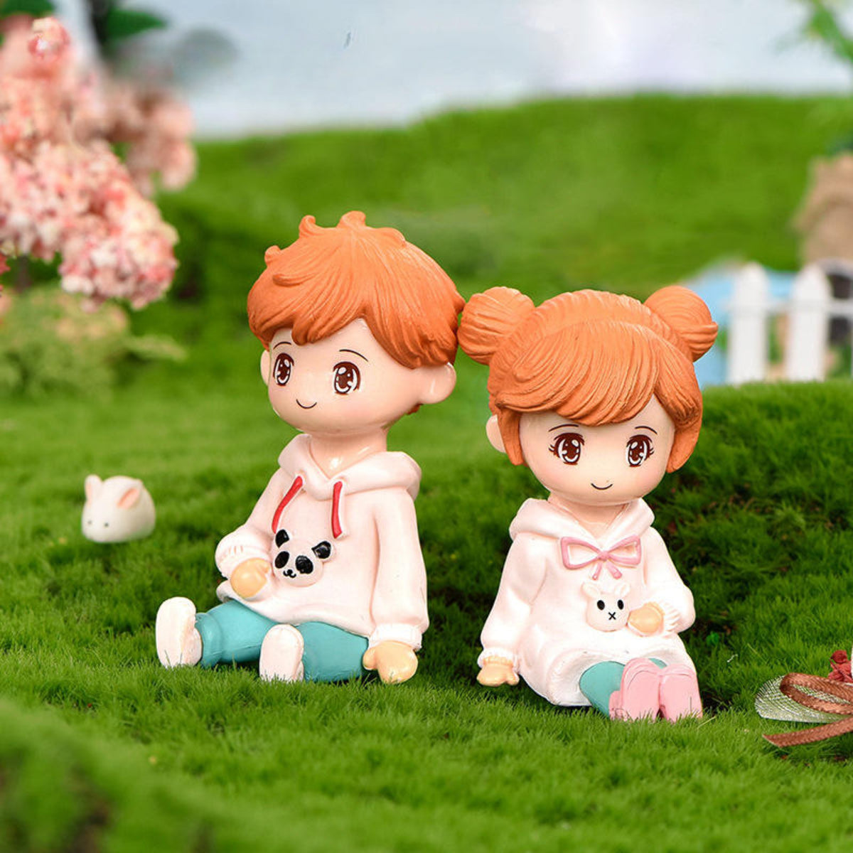 Orange Hair Kids Miniature (Yellow & Pink)