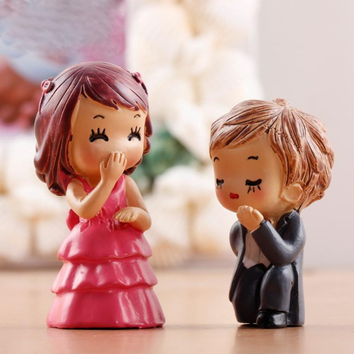 Small Proposing Couple Miniature