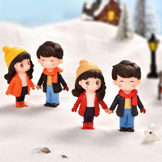 Winter Honeymoon Couple Miniature
