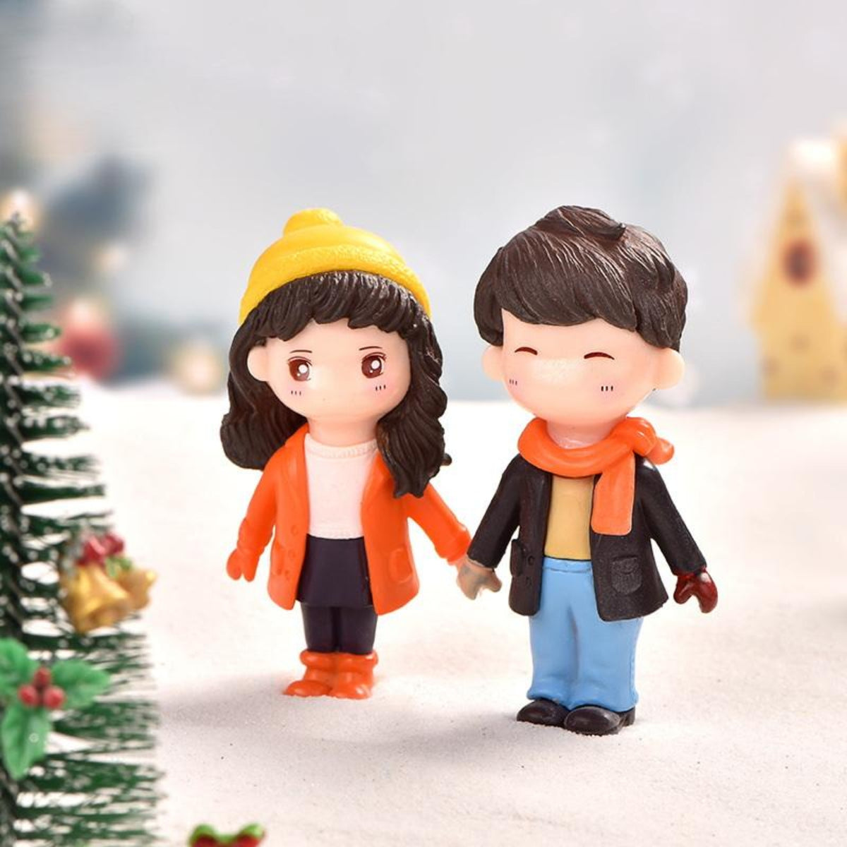 Winter Honeymoon Couple Miniature
