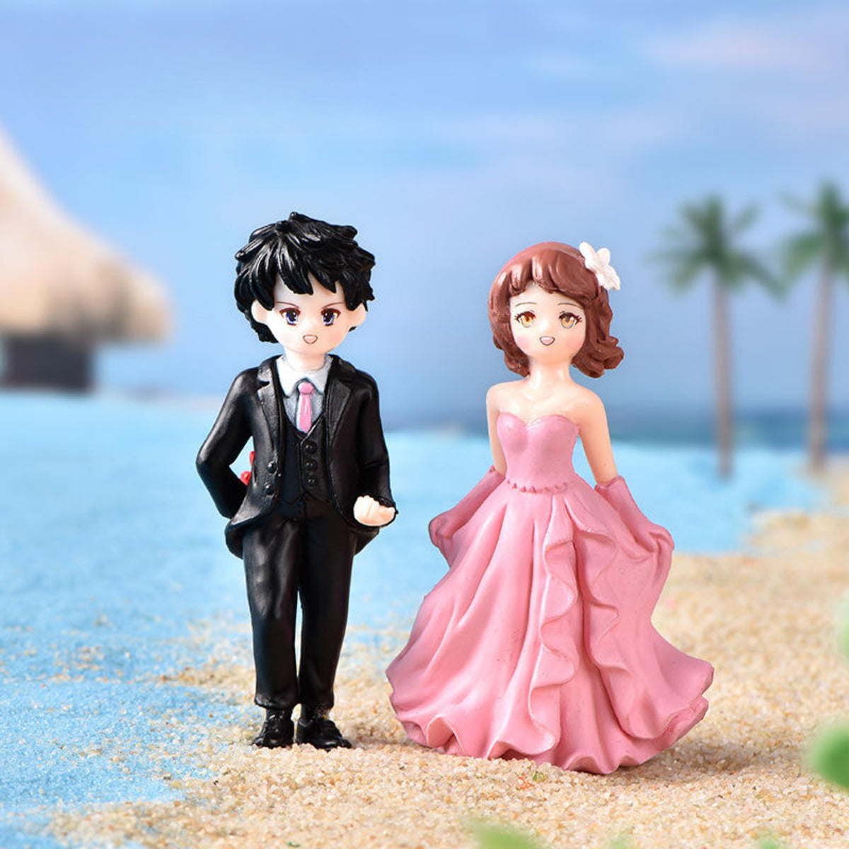 Romantic Couple Miniature (Peach & Pink)